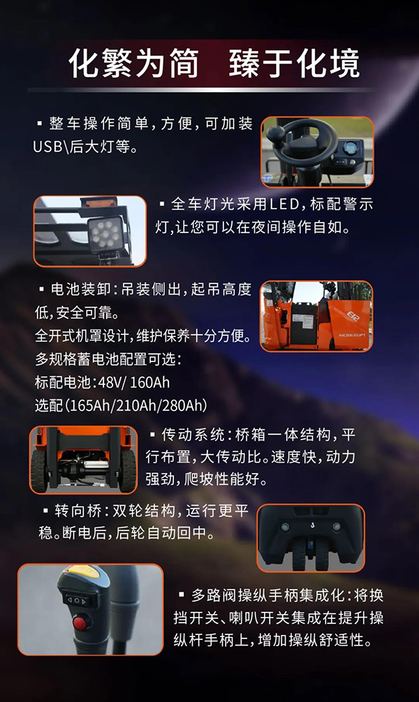 三支点平衡重电动叉车 三支点平衡重电动叉车